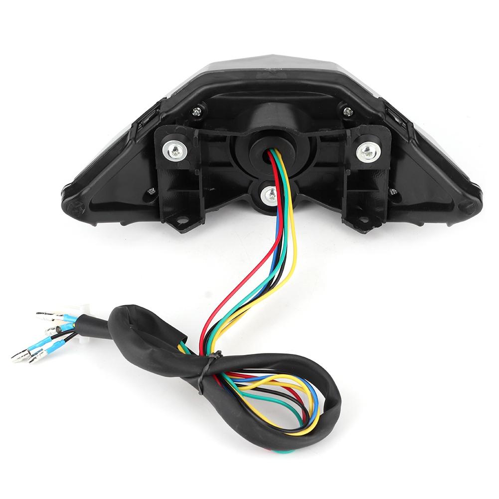 Motorcycle Tail Light with Turn Signal Brake Lamp Fit for Ninja 300 250 250R Z250(BlueRed Light )