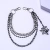Punk Side Chain Trendsetting Halloween Cobweb Pant Jewelry Layered Body Chain Trousers Street Clothing Accessories