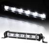 7cali 18W 6LED 6000K Białe Światło Robocze IP67 Ultra Cienka Listwa Lampowa Pasek do Offroad Statki Auto