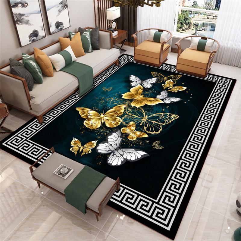 Chinese Style Carpet Classical Carpet Modern Minimalist Sofa Carpet Light Luxury Living Room Floor Mat Coffee Table Carpet