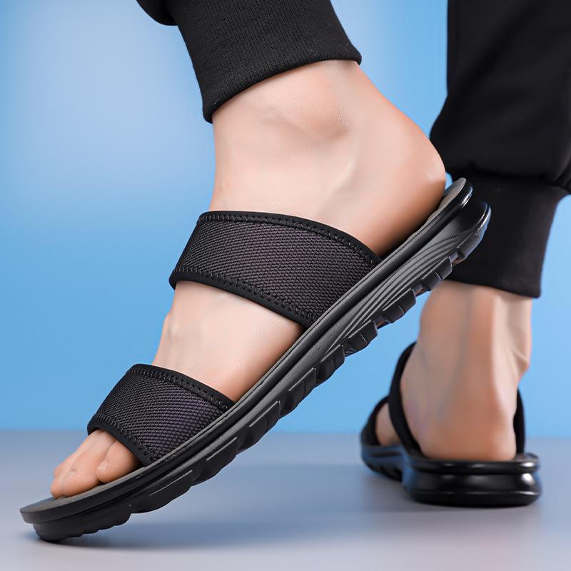 Fashion Summer New Flip Flops Beach Shoes Plus Size 44 Sandals Non Slip Slippers Soft Outdoor Open Toe Sandals Casual Home Indoor Shoes