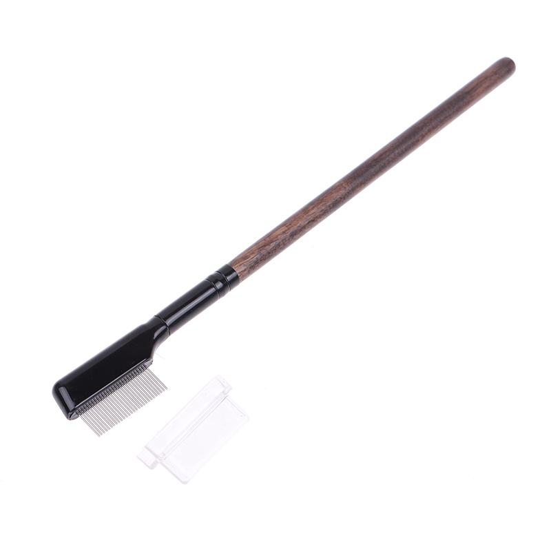 1 szt. Metalowa szczotka grzebieniowa do rzęs, brwi, makijaż, narzędzie do przedłużania rzęs