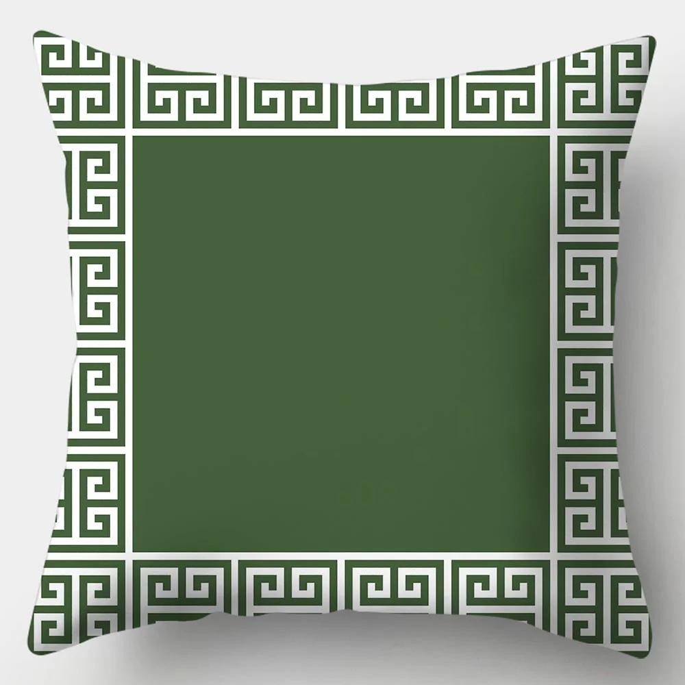 Juste De Coussin Série Vert Foncé Pour La Décoration Intérieure, Taie De Canapé, Jeté, Vêtements, Nouveau, 45cm X 45cm