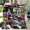 Calda Moda Pop Star M-Michael Jackson Coperta in Flanella per Adulti e Bambini Decorazione Divano Letto Coperta Portatile Regalo