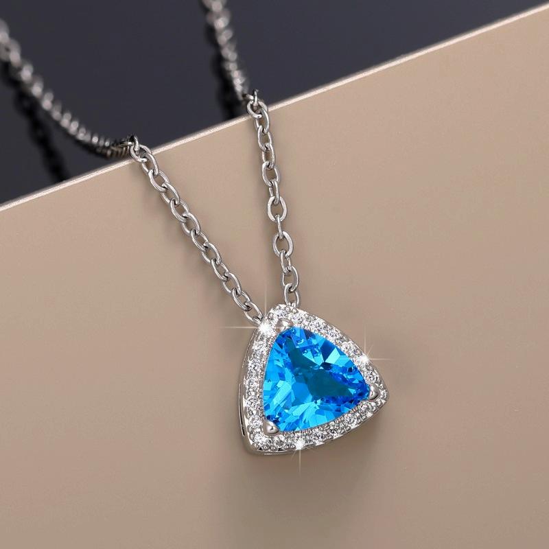 

CAOSHI Simple Fashion Bright Zirconia Pendant Necklace Female Wedding Ceremony Accessories Stylish Women Engagement Jewelry 45cm