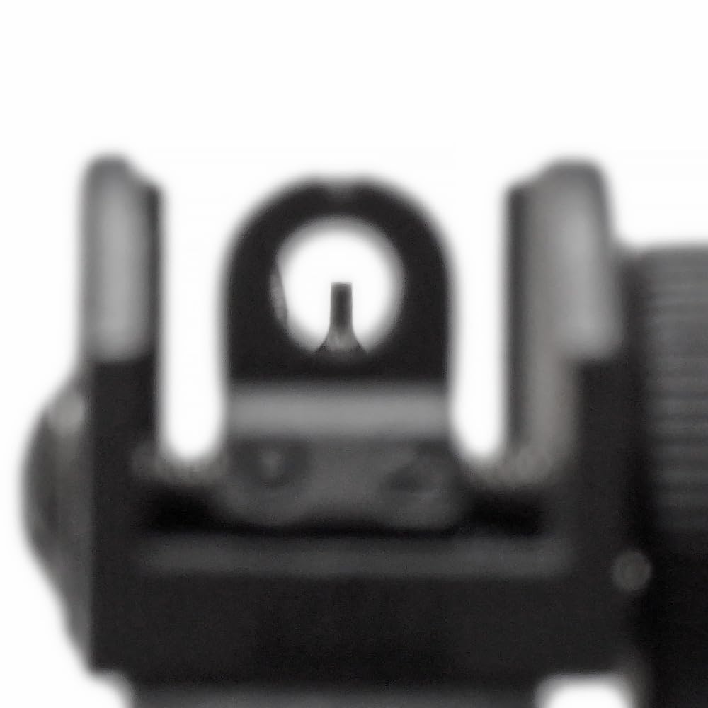 CYMA CY-M015 LMT Tactical Rear Sight, Compatible with 20mm Rails, Full Metal Replica, Zero & Peep Switchable, Black