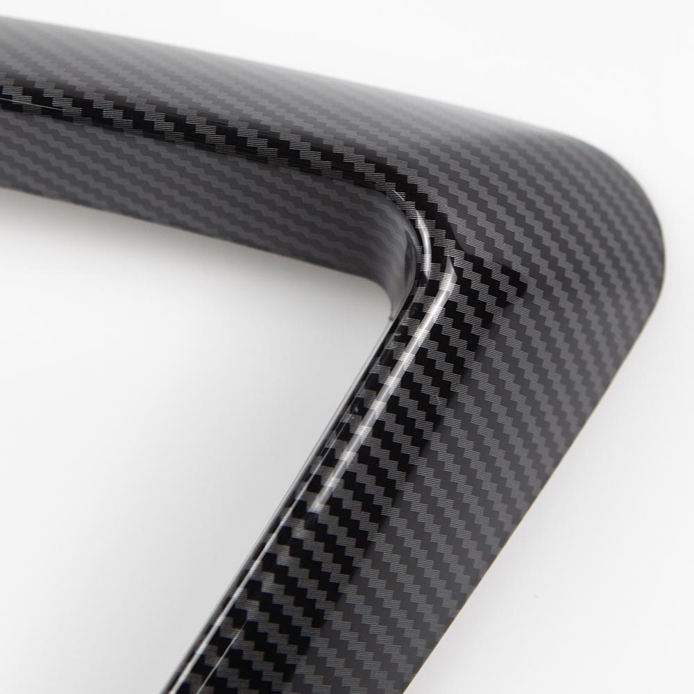 Heenvn Front Blade Trim Für Tesla Modell 3 2021 Zubehör Matte Carbon Fiber ABS Schwarz Weiß Auto Zubehör Model3 2022