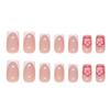 Nude Pink Fake Nails with French White Tip Odorless Provides a Comfortable Experience for Women Nail Art Decoration
