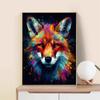 5d DIY Diamond Painting Cross Stitch Oil Painting Animal Fox Diamond Embroidery Mosaic Full Round Drill Home Decor Arts