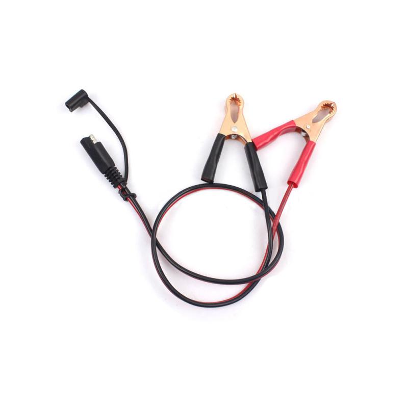 Car Battery Charger Clip To Sae Connector Extension Cable 16awg Sae 2 Pin Quick Disconnect To Clamps