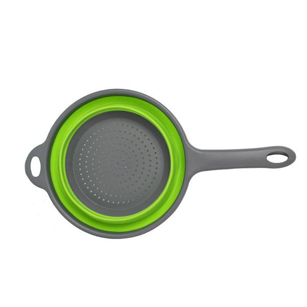 Extendable Kitchen Colander Strainer with Long Handle Collapsible Colander Strainer Vegetable Fruit Flexible Pasta Strainer