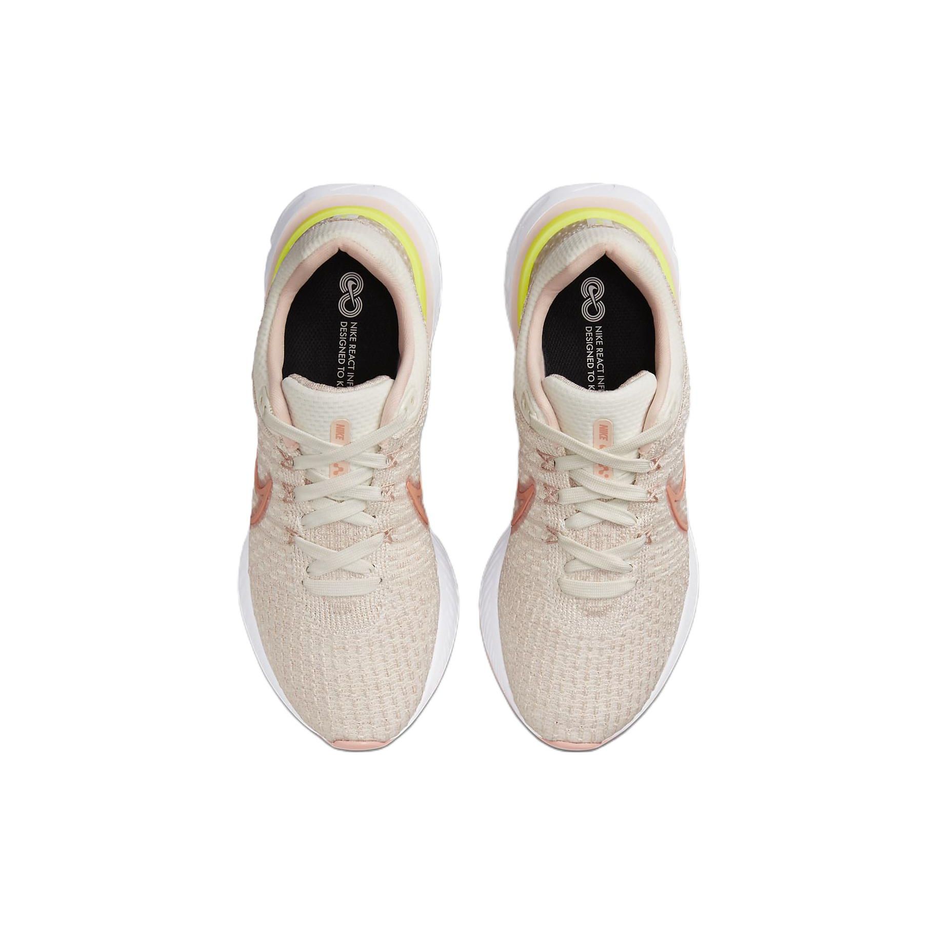 Женские кроссовки Nike React Infinity Run Flyknit 3 Sail Light Madder Root Розовый — фото 4