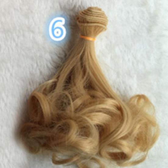 Cute DIY Long Women Hair Cosplay Curly Doll Wig Anime Party Extension Hairpiece