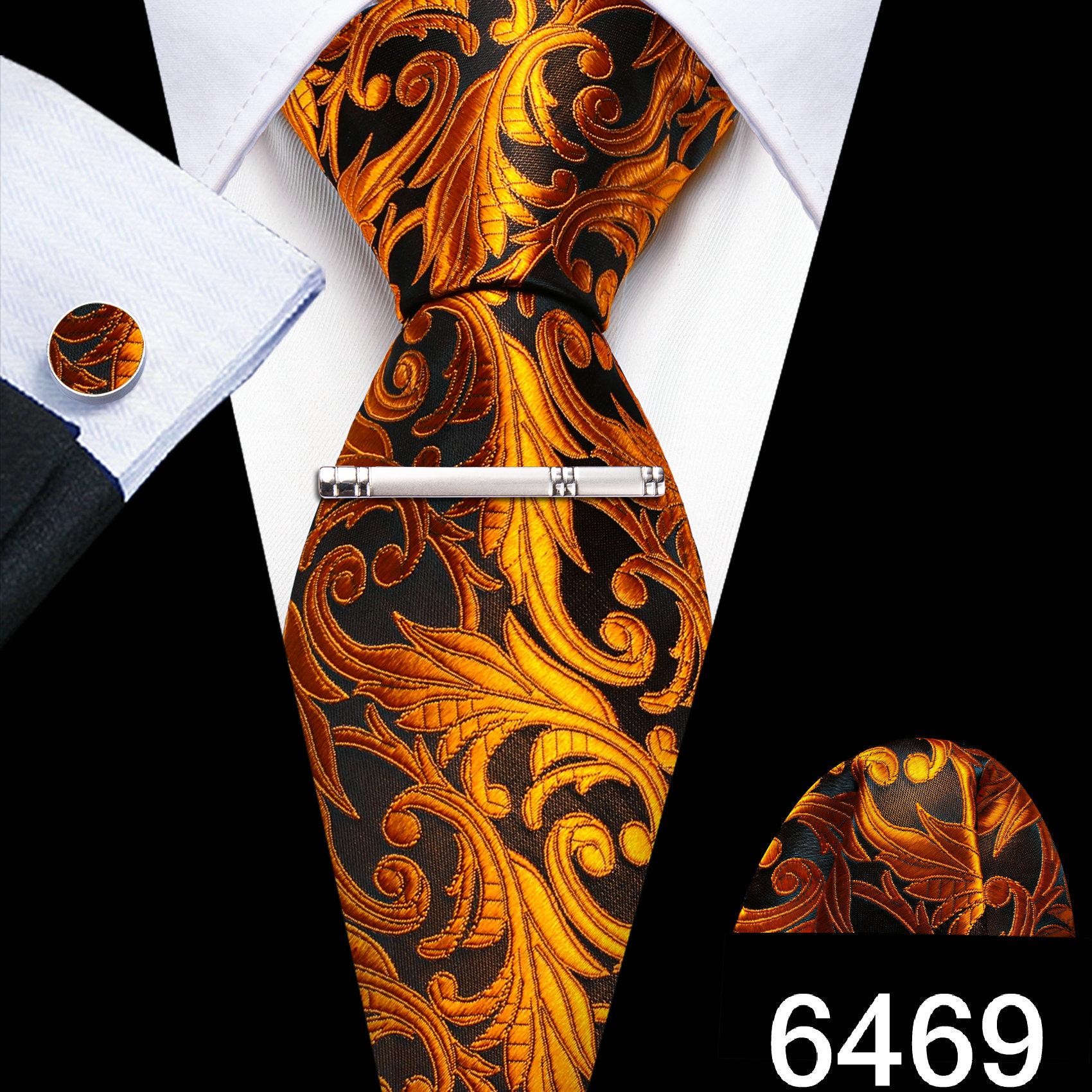 

Чоловічі зелено-блакитні краватки Barry.Wang зі срібним затискачем для краватки, весільний шовковий краватка, запонки, діловий набір N-6469