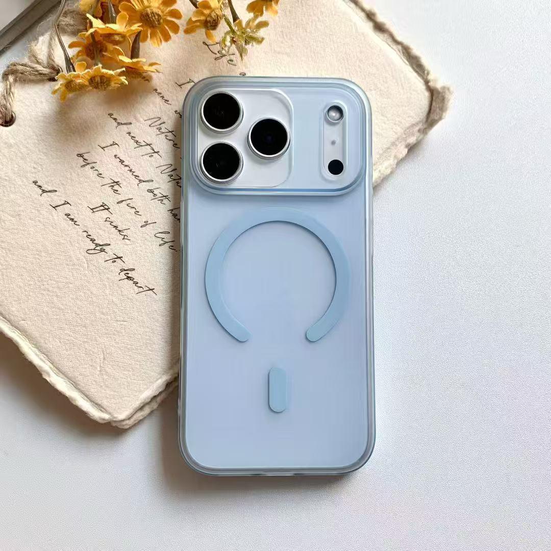 

PC Translucent Frosted Skin-Feel Hard Magnetic Protective Case for iPhone 17 Pro Max iPhone 17