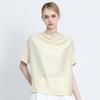 Ozoc Drapery Short Sleeve Blouse
