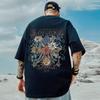 Europäisches und Amerikanisches Herren Neues Personalisiertes Gedrucktes Weiches und Atmungsaktives Rundhals-T-Shirt Outdoor Streetstyle Oberteil