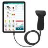 BUSICOM Low-Power Barcode Reader, 1D, USB 1.7m Type-C, Black, LCD Screen Reading, GS1 DataBar Compatible, Barcode Scanner, Japanese Instruction Manual