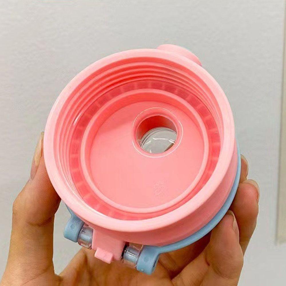 With Straw Cartoon Insulated Water Bottle Large Capacity Thermos Tumbler Car Vacuum Flask  Children