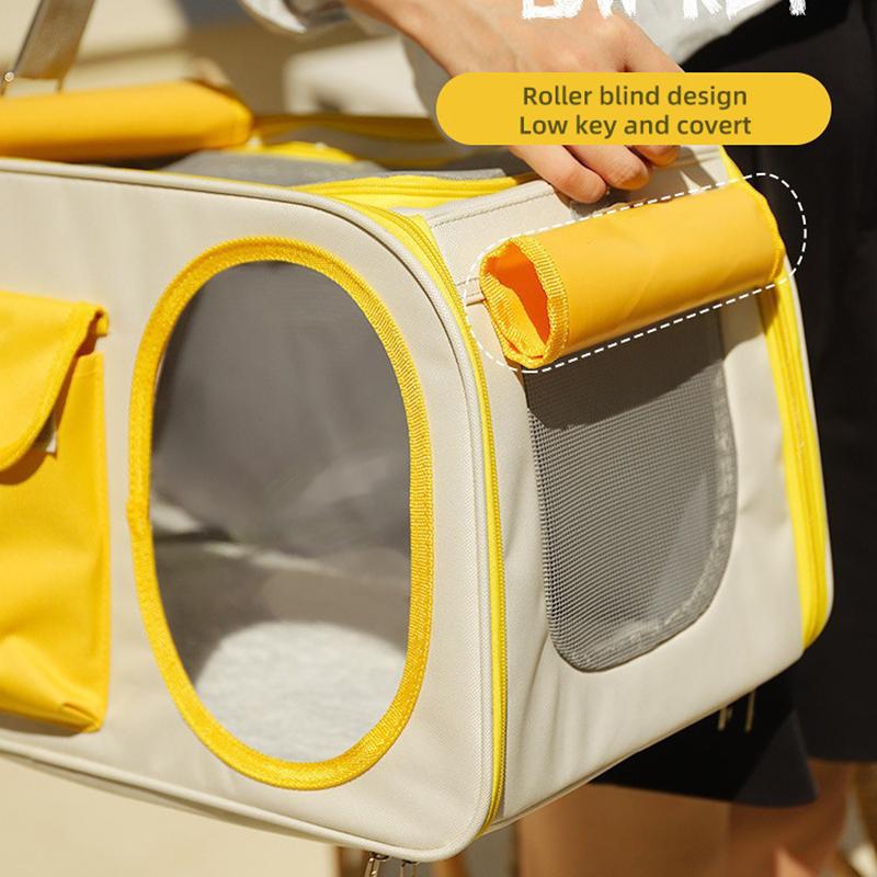 HOOPET Cat Bag Outdoor Portable Kitty Dog Backpack Capsule Cats Cage Breathable Portable Pet Bag Large Capacity Bag For Pets