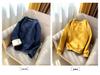 Women's Loose Lambswool Sweatshirt - Korean Style Casual Plus Velvet Thick Top for Autumn/Winter 2023.