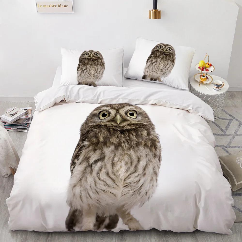 luxury Golden Owl 3D Comfort Covers Beding Sets Quilt Soft durable Quality Duvet Cover Pilowcase Bedclothes Home Textiles Bedrom BedSet Bedspread
