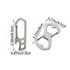 1Pc S Type Stainless Steel Carabiner Portable Mini Keychain Hook Anti-Theft Backpack Buckle Outdoor Camping Equipment