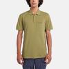Timberland Logo Print Solid Color Short Sleeve Polo Shirt Men tops Avocado-Green A6QQ1-V46