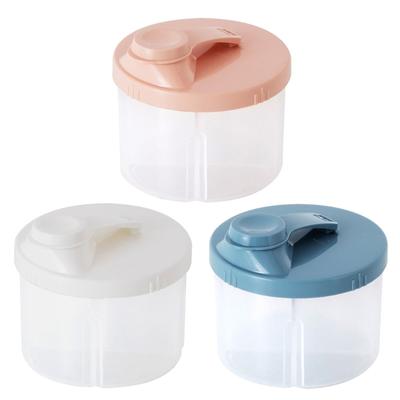 4 Compartments Portable Reusable Baby Food Storage Box Snacks Cups Newborn Milk Powder Organizer Formula Dispenser