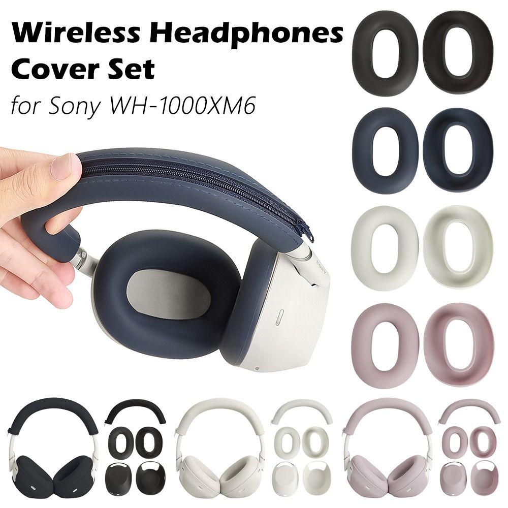 Silicone Wireless Headphones Cover Anti-scratch Headset Pad for Sony WH-1000XM6 Bluetooth Headset