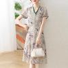 Elegant Chiffon Dress for Young Mothers - 2026 Summer Fashion, Age-Reducing Two-Piece Skirt for Middle-Aged Women