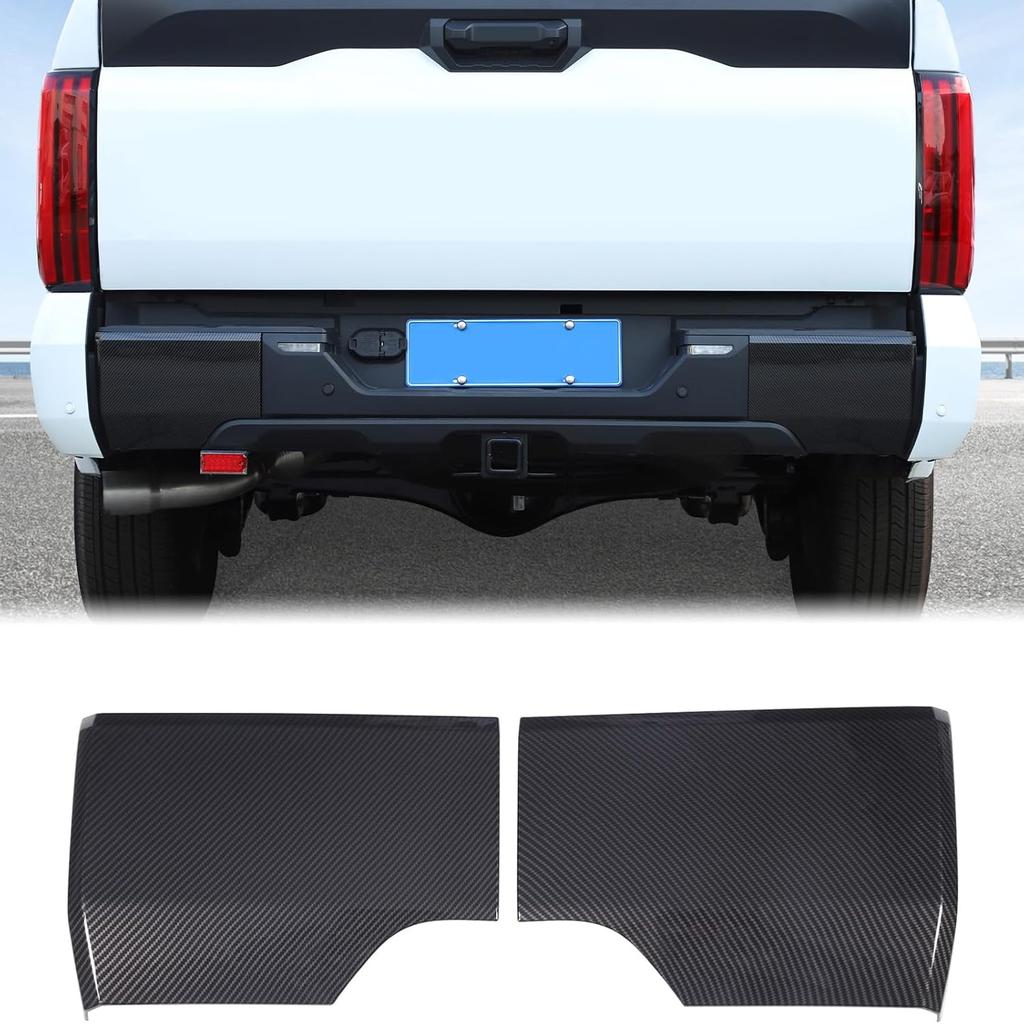 Car Rear Bumper Protector Guard Cover Compatible with Toyota Tundra 2022-2026, Pickup Rear Side Bumper Corner Guard Edge Protection Anti-Collision