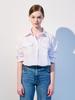 Tosae Stitch Point Loose Fit Shirt White