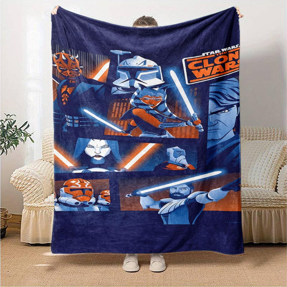 Star Wars Blanket Soft Cozy Great for Office Chair Bed Chair for All Occasions Digital Print Birthday Christmas Gift Blanket