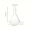 3 Piece Mini Plastic Funnel Set Ideal for Kitchen and Beauty Use, Honey, Sauces and Other Liquids. Essential Kitchen Accessories.
