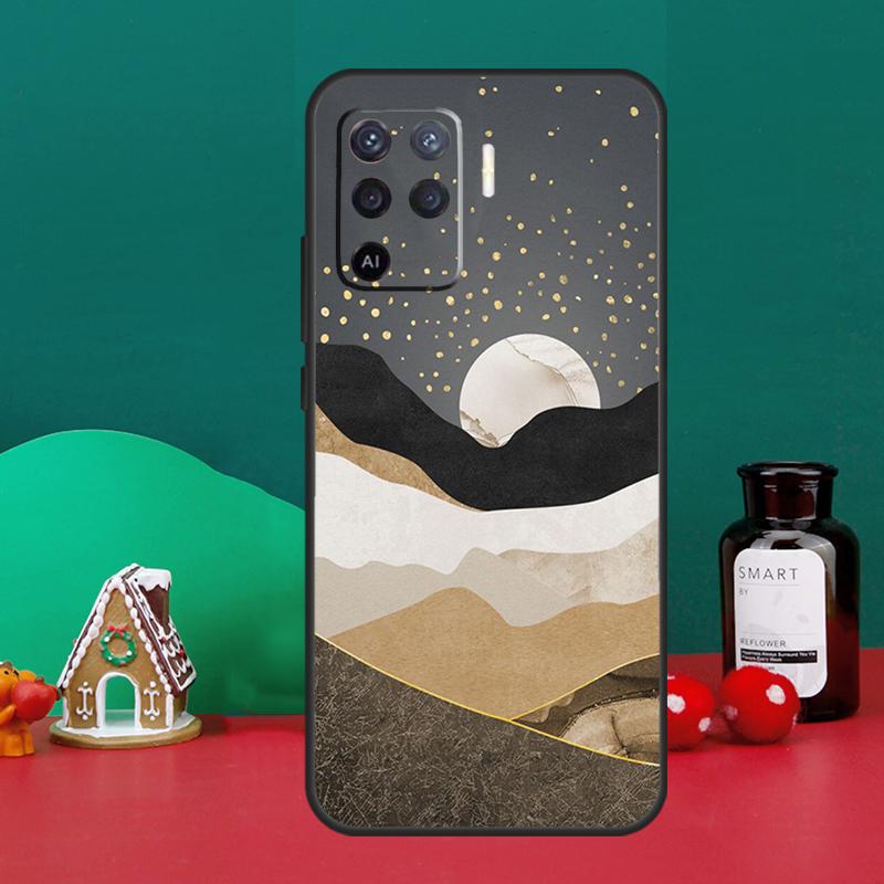 Landscape Mountain Night Sky Case For Oppo A98 A78 A58 A38 A18 A54 A74 A94 A80 A60 A40 A96 A76 A16 A15 A17 A57 A5 A6 Pro