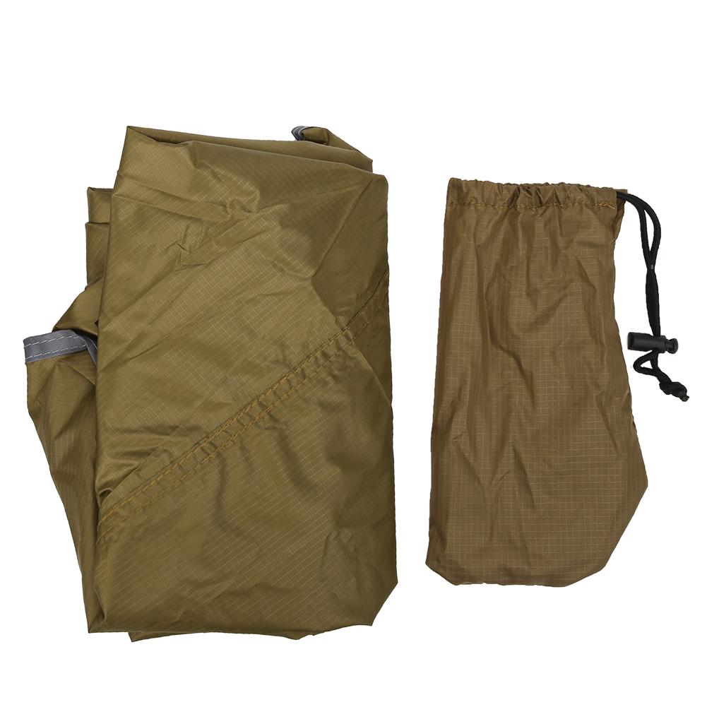 210T Polyester Fabric Outdoor Rhombic Waterproof Sun Proof Camping Ground Mat Tent Hammock Awning(Light Tan )