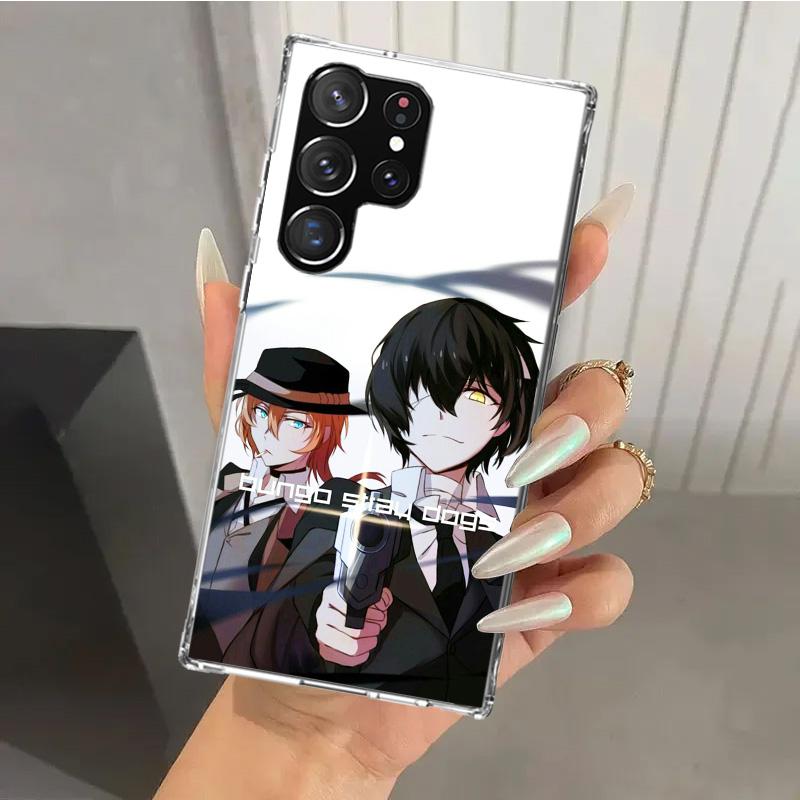 Bungo Stray Dogs Double Black Phone Case for Samsung Galaxy S25 S24 S23 Ultra S22 S21 Plus S20 FE S10 + S10E S25U Soft Print She
