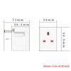 Power Extender Multiplug Block for Kitchen Office PC TV ndoor Lighting 250V 13 Amp 3 Way Triple Plug Adaptor Multi Plugs