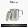 TAIC Titanium Office Mug with Lid and Handle