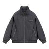 Mens PU Leather Harrington Jacket Pilot Style Workwear Outerwear Clean Fit Baseball Coat