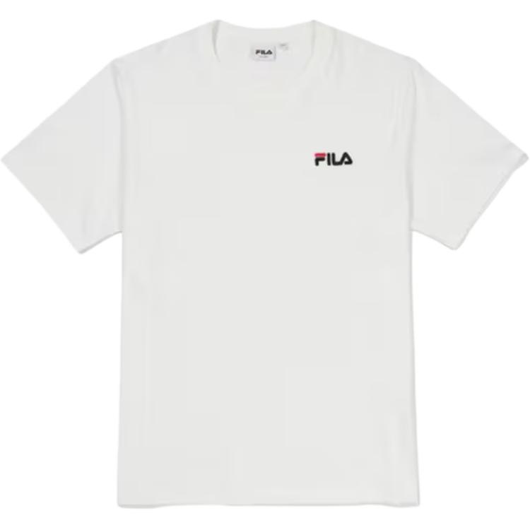 FILA T Shirts Men s White Crew Neck FS2RSG2722X-OWH 100