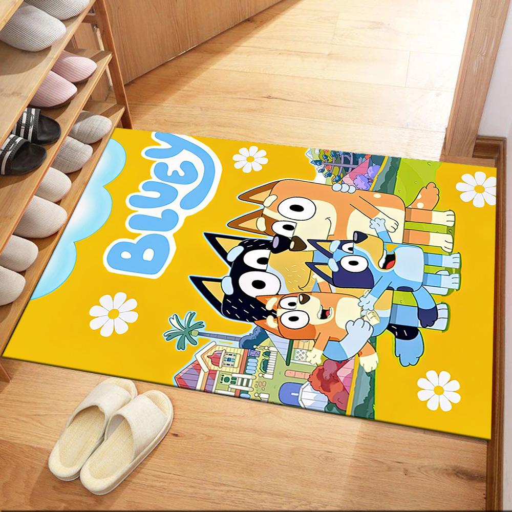 I tappeti quadrati Bluey Family Adventure sono un'ottima scelta per soggiorni, camere da letto, decorazioni per la casa e come regali.