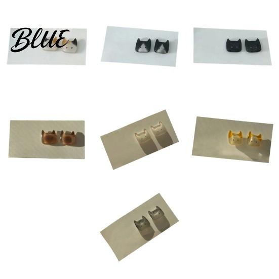 Smooth Stud Earrings 1 Pair No Burrs Lightweight Kitten Design
