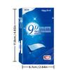 Large Capacity PAP 9D Bright White Teeth Strips, Dry Application Design, Long-Lasting Fit on Teeth, Hydrogen Peroxide-Free, Sensitive-Free Teeth