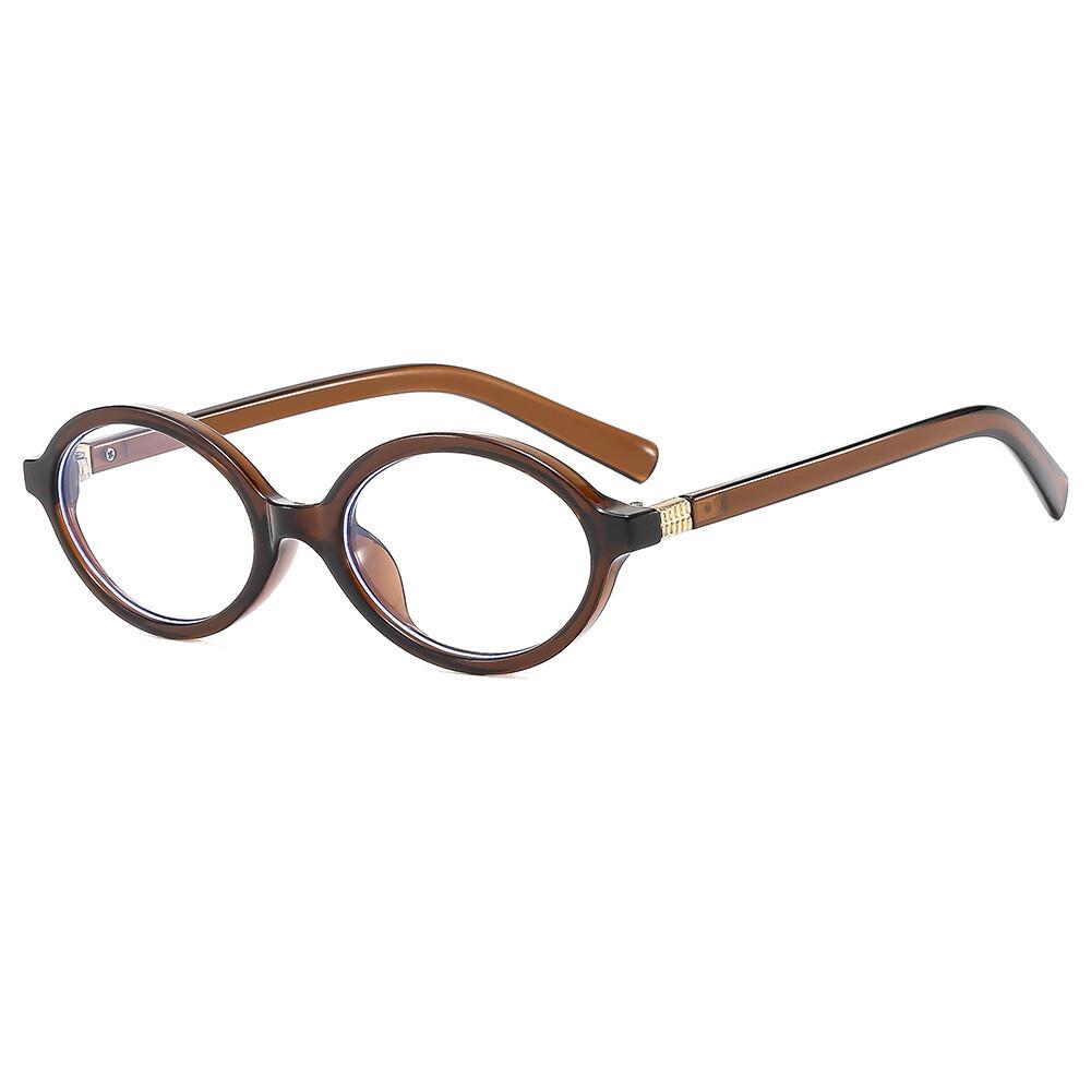 Oval Shape Women'S Reading Glasses Frame Luxury Brand Vintage Retro Leopard Eyeglasses Men Anti Blue Light Presbyopia Eyewear