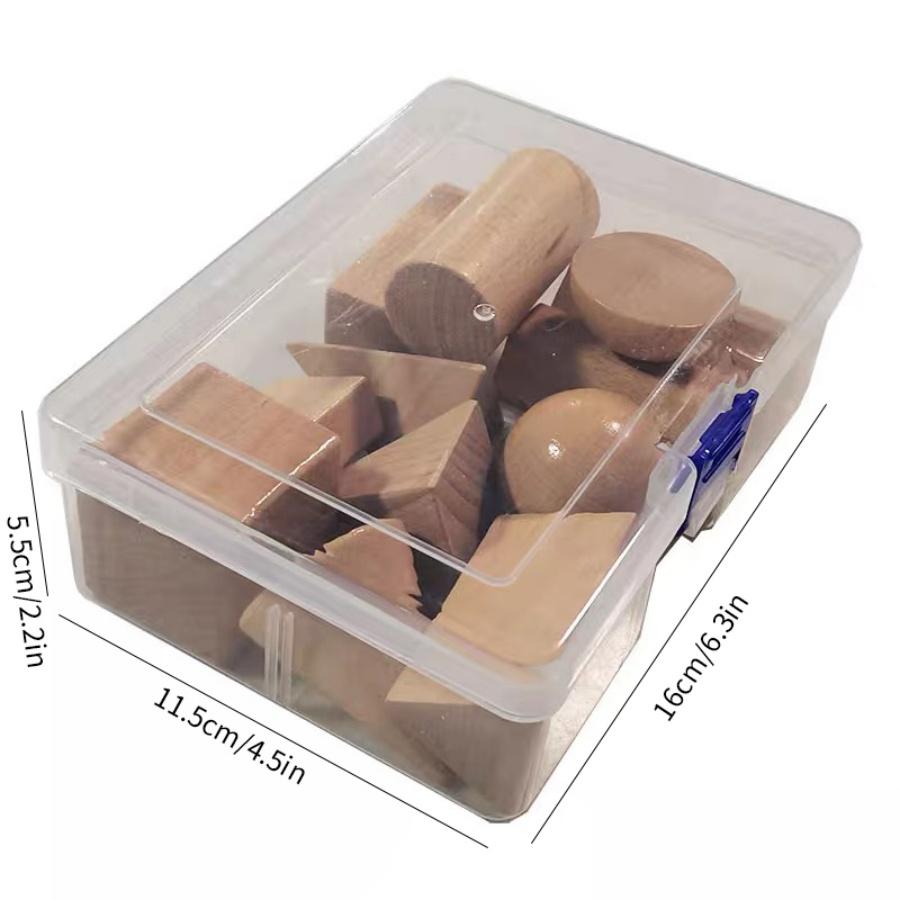 Log color wood Rainbow castle building block toys, children's Montessori educational geometric building block toys, baby buildin