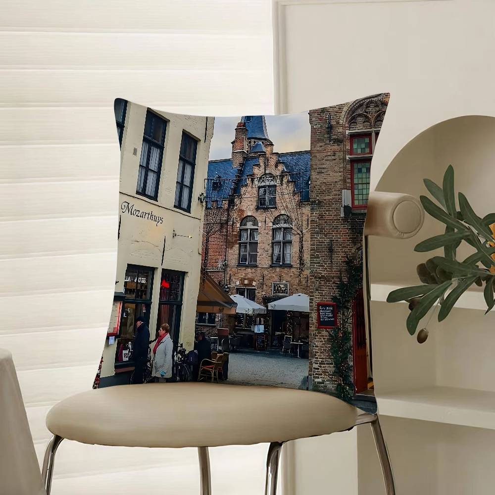 Fashion Wandering Manchester City Pillow Case Comfort Sofa Bed Silky elegant Invisible zipper Decorative cushion cover