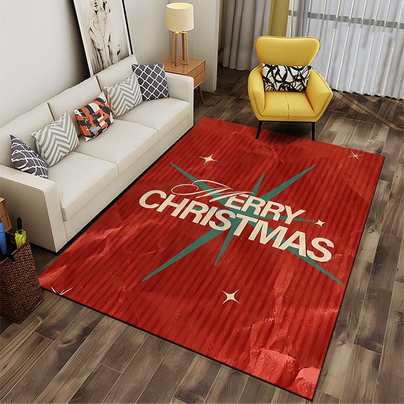 Merry Christmas Red Carpet suitable as a non-slip mat for the living room or bedroom sofa