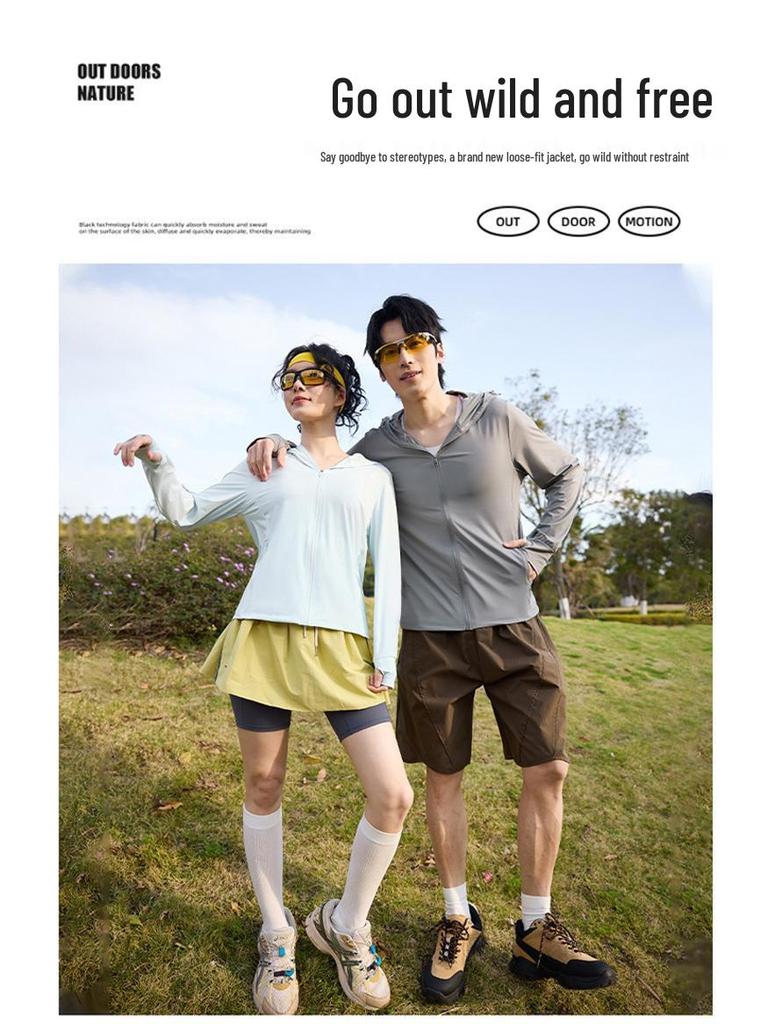 UPF 50+ Anti-UV Ice Silk Summer Jacket - Breathable, Thin, Unisex Cycling Sun Protection for Women and Men.